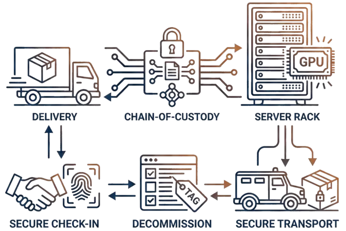 Secure logistics flow